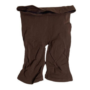 SCULPTING SHORT MID THIGH W/ OPEN GUSSET in cocoa size 2X/3X